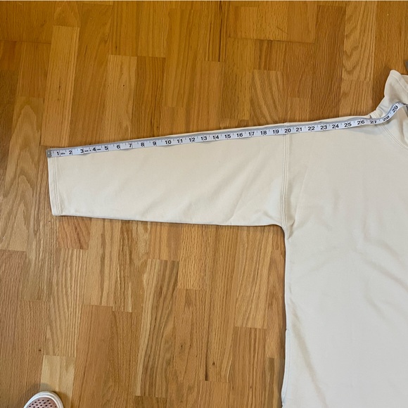 NWT J. Crew University Terry Long Half Zip Tunic Natural Small - Picture 9 of 10